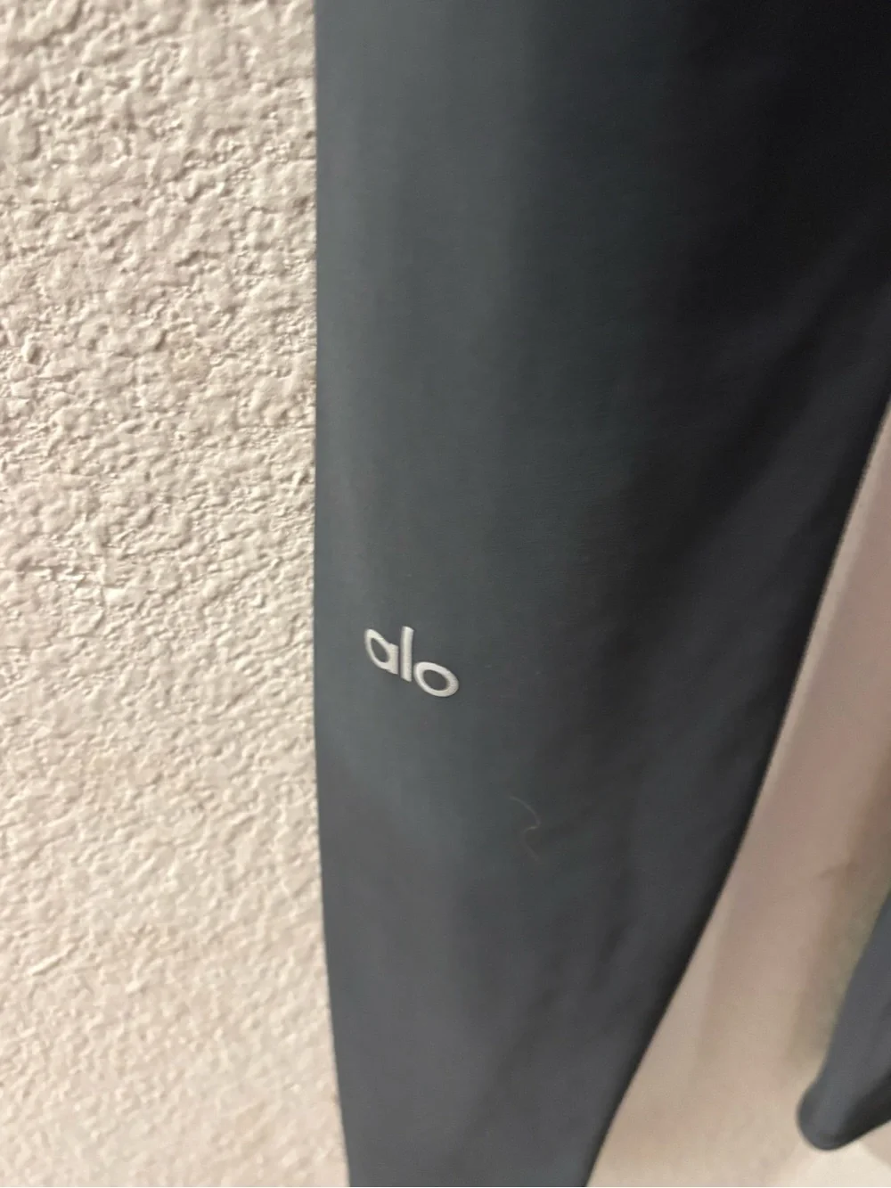 ALO Yoga grey High-Waist Leggings with Knee Cutouts